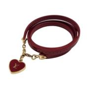 Pre-owned Fabric bracelets Louis Vuitton Vintage , Red , Dames