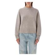 Grijs Beige Kabeltrui Extreme Cashmere , Gray , Dames