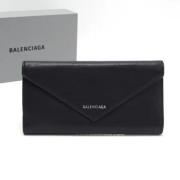 Pre-owned Leather wallets Balenciaga Vintage , Black , Dames