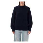 Kasjmier Crewneck Gebreide Kleding Marine Aw24 Extreme Cashmere , Blue...