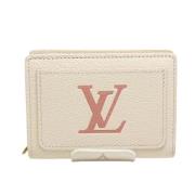 Pre-owned Leather wallets Louis Vuitton Vintage , Beige , Dames