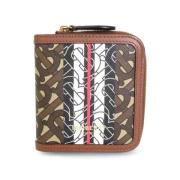 Pre-owned Canvas wallets Burberry Vintage , Brown , Dames