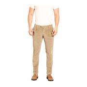 Velvet 500-Gestreepte Chino Broek Mason's , Beige , Heren