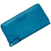 Pre-owned Leather wallets Gucci Vintage , Blue , Dames