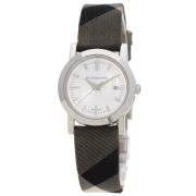 Pre-owned Leather watches Burberry Vintage , White , Dames