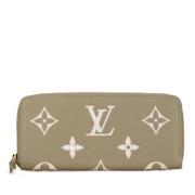 Pre-owned Leather wallets Louis Vuitton Vintage , Beige , Dames