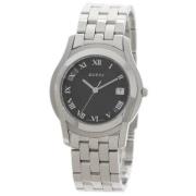 Pre-owned Stainless Steel watches Gucci Vintage , Black , Heren