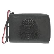 Pre-owned Leather wallets Christian Louboutin Pre-owned , Black , Dame...