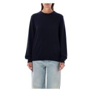 Klassieke Navy Gebreide Trui Extreme Cashmere , Blue , Dames