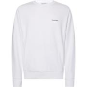 Sweatshirt met Ronde Hals Calvin Klein , White , Heren