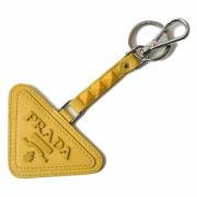 Pre-owned Leather key-holders Prada Vintage , Yellow , Dames