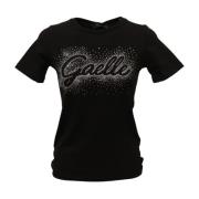 Korte Mouw T-shirt Gaëlle Paris , Black , Dames