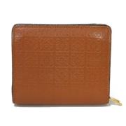 Pre-owned Leather wallets Loewe Pre-owned , Brown , Dames