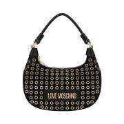 Zwarte Schoudertas Mode Accessoire Moschino , Black , Dames