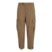 Bruine Cargo Fit Katoenen Broek Pinko , Brown , Dames