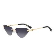 Rimless Cat-Eye Zonnebril met Verlooplenzen Dsquared2 , Yellow , Dames