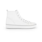 Witte Leren Hoge Sneakers Gabor , White , Dames