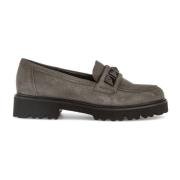 Grijze Velvet Loafers Stijlvol Comfortabel Gabor , Gray , Dames