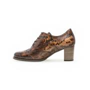 Bruin Leren Derby Schoen Gabor , Brown , Dames