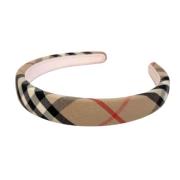 Pre-owned Nylon hair-accessories Burberry Vintage , Beige , Dames