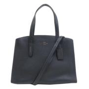 Pre-owned Leather totes Coach Pre-owned , Blue , Dames