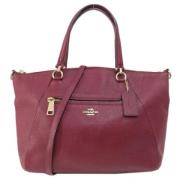 Pre-owned Leather handbags Coach Pre-owned , Red , Dames