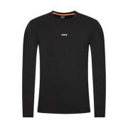 Lange Mouw T-shirt Hugo Boss , Black , Heren