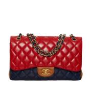 Pre-owned Leather chanel-bags Chanel Vintage , Red , Dames