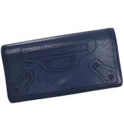 Pre-owned Leather wallets Balenciaga Vintage , Blue , Dames