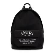 Rugzak met logo Amiri , Black , Heren