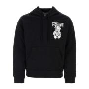 Stijlvol Zwart Katoenen Sweatshirt Moschino , Black , Heren