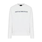 Crew Neck Sweatshirt Emporio Armani , White , Heren