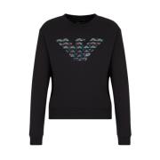 Sweatshirt met ronde hals Emporio Armani , Black , Dames