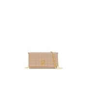 Beige Gewatteerde Lola Clutch Burberry , Beige , Dames