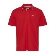 Polo Korte Mouw Tommy Jeans , Red , Heren