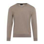 Beige Pullover Sweater Brioni , Beige , Heren