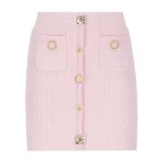 Roze Mini Rok met Knoopdetails Self Portrait , Pink , Dames