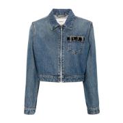 Denimjack met gespdetail Coperni , Blue , Dames