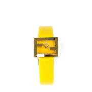 Pre-owned Stainless Steel watches Fendi Vintage , Yellow , Dames