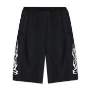 Logo shorts Balenciaga , Black , Heren