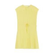 Knielengte Jurk Trussardi , Yellow , Dames