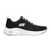 Lage Sneakers Skechers , Black , Dames