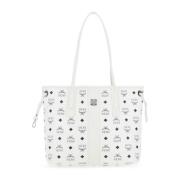 Reversible Liz Shopping Bag MCM , White , Dames