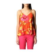 Mouwloze Top Twinset , Orange , Dames