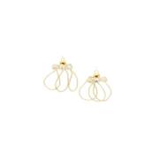 Dames Sieraden Earring Small Triple Notre-v , Yellow , Dames