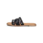 Dames Slippers 456n Notre-v , Black , Dames