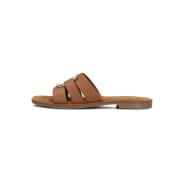 Dames Slippers 22718 Notre-v , Brown , Dames