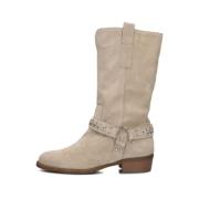 Dames Enkellaarsjes 08-464 Notre-v , Beige , Dames