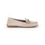 Beige Suède Mocassins Zomerstijl Gabor , Beige , Dames