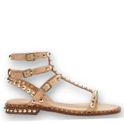 Studded Gladiator Sandalen ASH , Beige , Dames